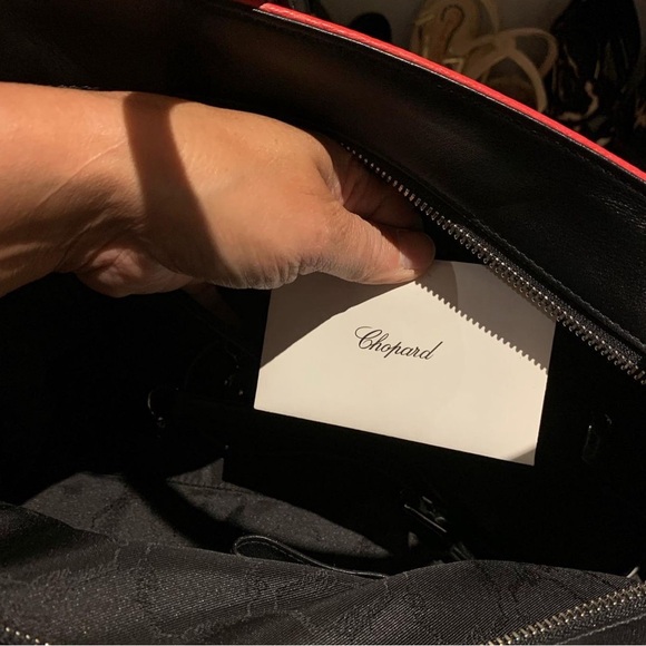 Chopard leather expandable shoulder bag - Picture 3 of 5